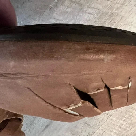 Clark’s Artisan Espadrille wedge - tan leather, size 9M - Picture 7 of 11